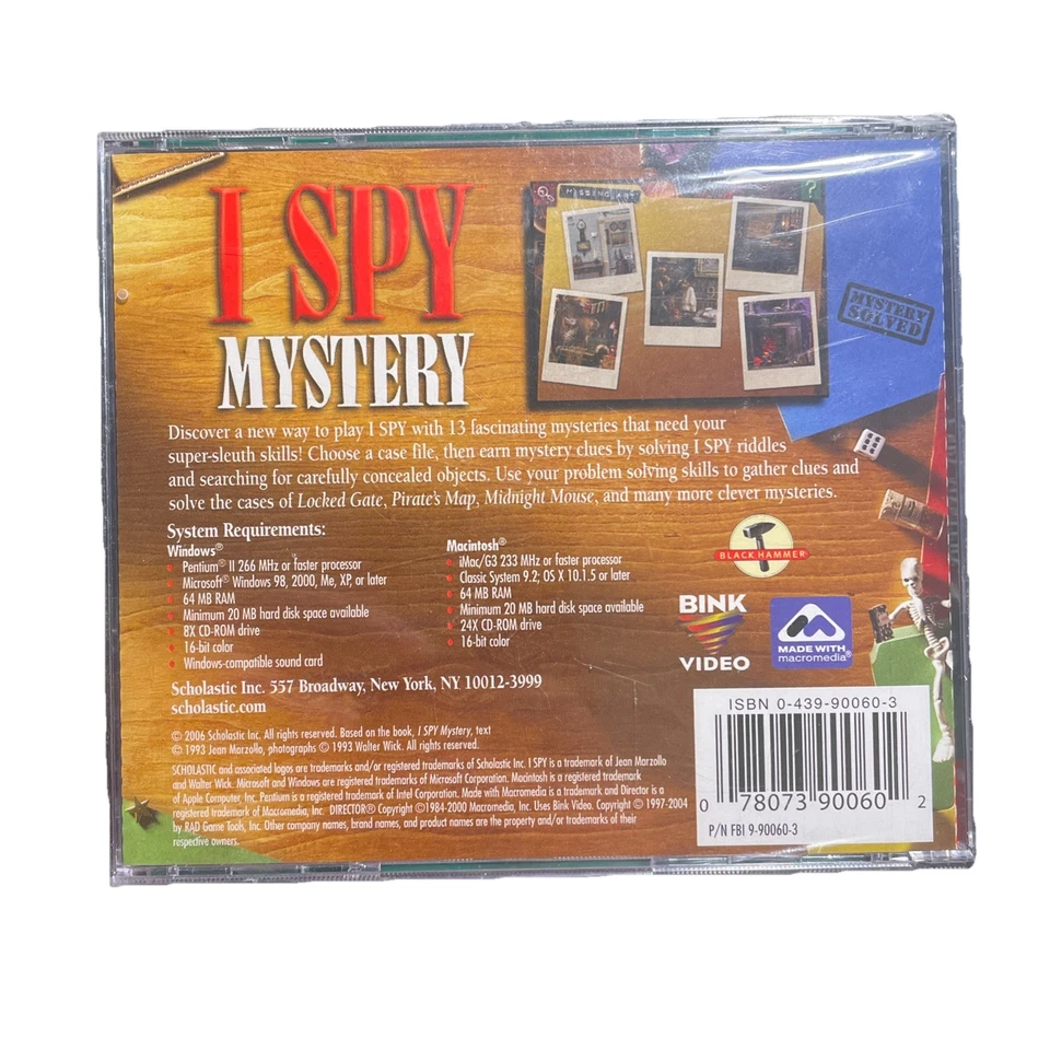 I Spy Mystery Brain Building Games for Kids! PC WIN/MAC CD-ROM 2006 - Image 2 of 2