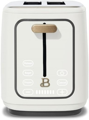 2 Slice Touchscreen Toaster, White Icing