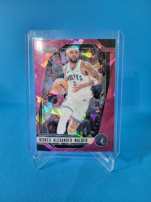 2024-25 Prizm Basketball Nickeil Alexander-Walker #135 Pink Ice Prizm Minnesota 