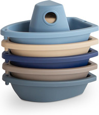 Stackable Bath Boats Toy Ocean  Floating Bathtub Toys for Baby  Toddler, Set