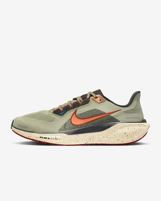 Nike Pegasus 41 Running Shoes Olive Aura Anthracite Topaz Men's