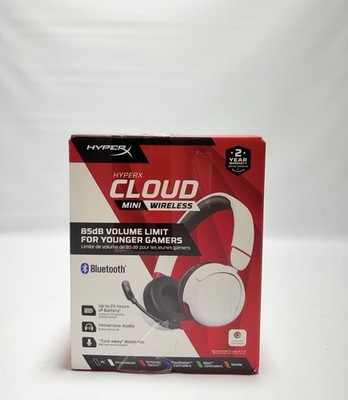 HyperX Cloud Mini Wireless Gaming Headset Kids White Bluetooth Headphones