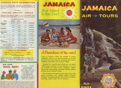 Jamaica Air Tours Brochure Fly BWIA 1962 Hotels Itinerary Fares 