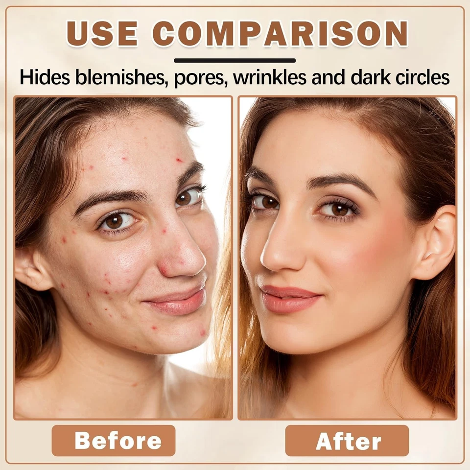 Airbrush Foundation Spray with Brush – Full Coverage Magic Minerals Hydrating - Image 3 of 4