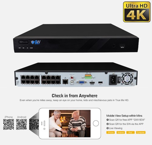 16 Channel NVR 12 X 6MP PoE IP Motorized Zoom Microphone Security Camera System - Picture 3 of 12