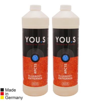 YOU.S Premium Care Flugrostentferner Konzentrat mit Korrosionsschutz 2x 1000 ml