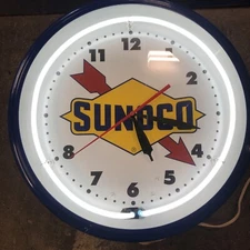 Vintage Image Time 20 Inch Neon Clock Made I￼n The U S A. All Metal No Plastic!