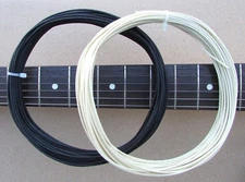 3 ft" Vintage Push Back Cloth 22 awg Guitar Wire .....  Black & White Tinned