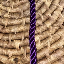 3/8” Twist Cord Rope Trimming - 10 Continuous Yards Purple Twist Rope Trim Rope