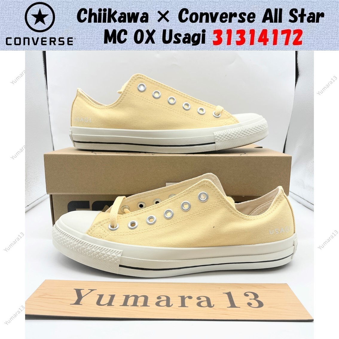 Chiikawa × Converse All Star MC OX Usagi 31314172 Men's Size Chiikawa × Converse All Star MC OX Usagi 31314172 Men's Size