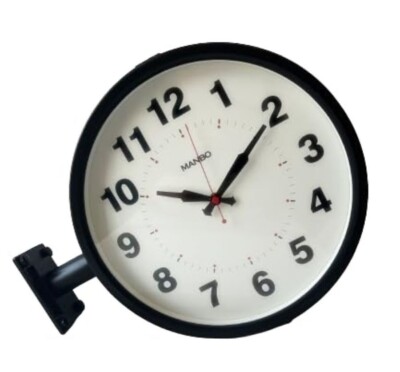 double-sided clock manbo-small(Black)