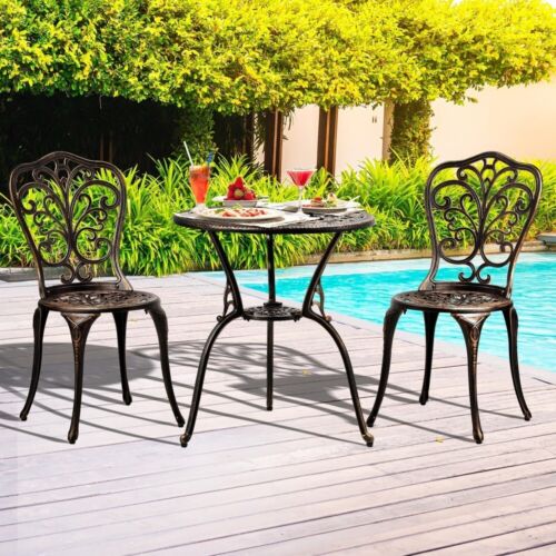Livsip Outdoor Bistro Set Chairs Table Patio Indoor Outdoor Bistro Furniture Set - Picture 2 of 8
