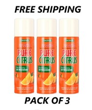 Pure Citrus Orange Air Freshener, 4oz. Orange Scented Pack of 3 Free Shipping