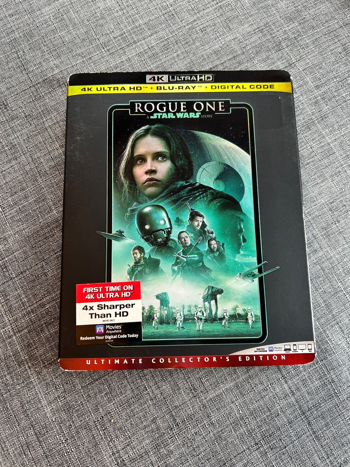 Rogue One A Star Wars Story 4K Ultra HD Blu-ray 3-Disc *USA Release* w/Slipcover