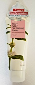 mint pore cleansing foam