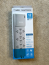 BRAND NEW Belkin BE112230-08 12-Outlet Power Strip Surge Protector