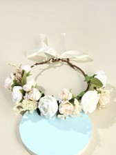 girl Floral Crown Rose Flower Headband Hairband Wedding Party Hair Garland