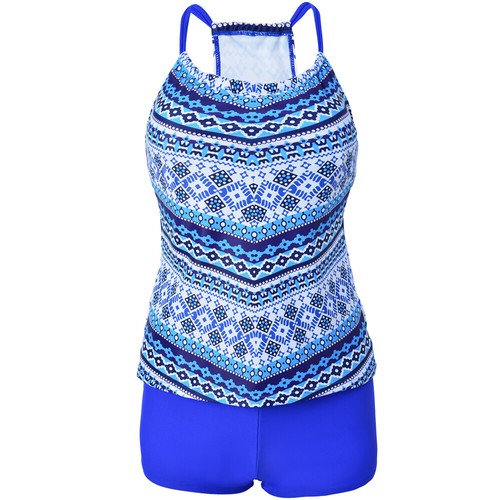 Mujeres Talla Grande Floral Vestido de Baño Bikini Tankini Traje de Baño Traje de Baño - Imagen 13 de 22
