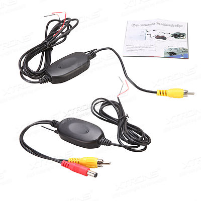 XTRONS 2.4G drahtlos RCA Video Transmitter empfänger für Auto Rückfahrkamera