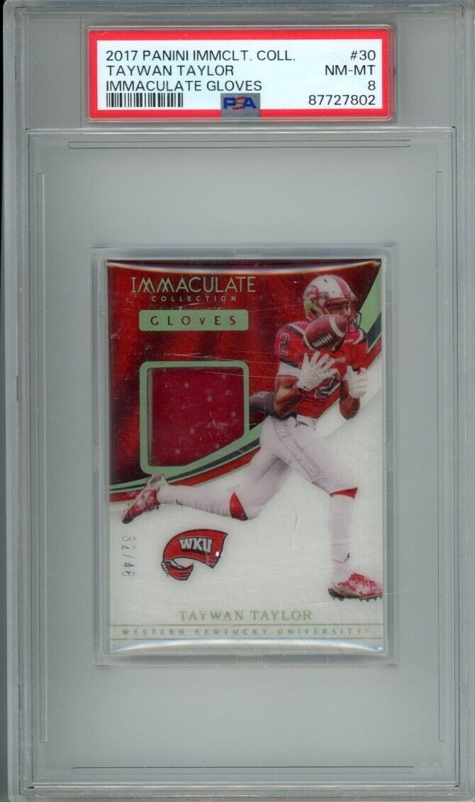 Taywan Taylor Panini Immaculate Collegiate Immaculate Gloves #30 Base