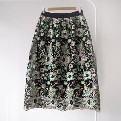 Bruuns Bazaar Tullah Palma embroidered floral skirt romantic high