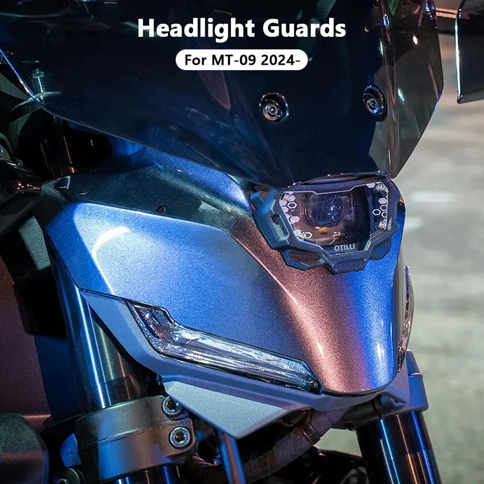 For Yamaha MT09 2024 2025 Motorcycle Headlight Protector Guard Cover Accessories - Image 4 of 4