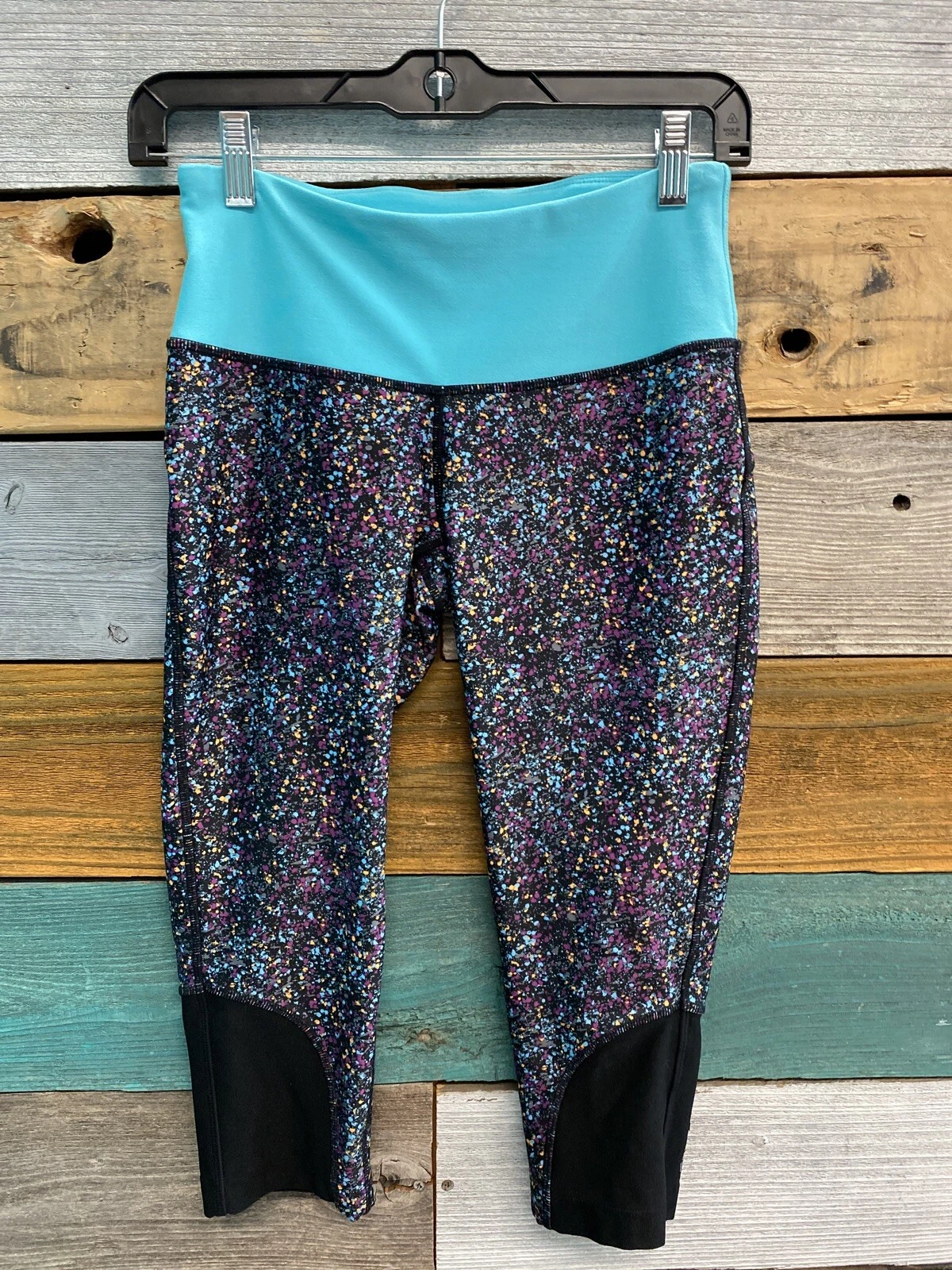 Mondetta Multicolored Cropped Athletic Leggings Women's Size X-Small
