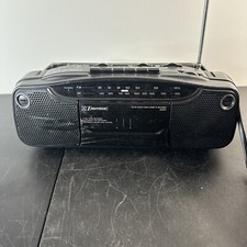 Emerson AC2311 Portable Boombox AM/FM Stereo Work Cassette Not Working No Plug