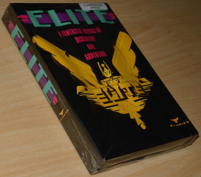 ELITE Rainbird ~ Commodore Amiga ~ BIG boxed ~ NEW/SEALED COLLECTIBLE ~ english