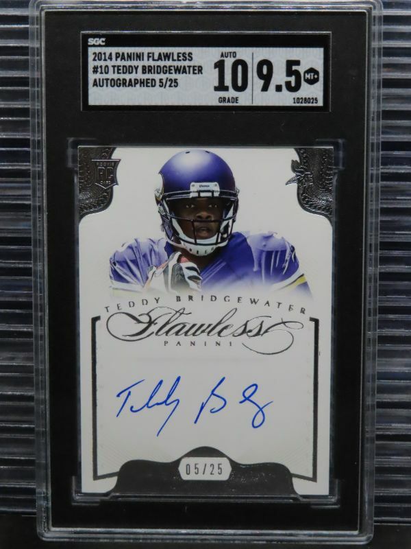 Teddy Bridgewater Panini Flawless Rookie Flawless Signature #10 Base