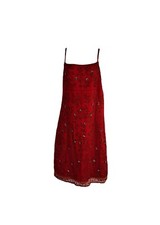 women: EXPRESS Embroidery & Beaded Silk Blossom Dress - Size 7
