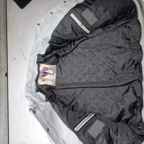 Chaqueta de bombardero de cuero de vaca genuino Avirex para hombre Chaqueta de cuero estadounidense de vuelo - Imagen 6 de 8