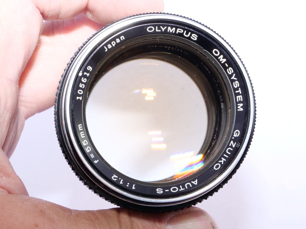 Olympus G. Zuiko Auto-S 55mm f1.2 FAST OM Normal Lens. Caps Olympus G. Zuiko Auto-S 55mm f1.2 FAST OM Normal Lens. Caps