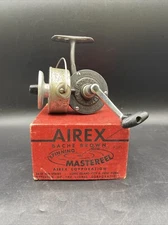Vintage Airex Bache Brown Spinning Mastereel With Original Box