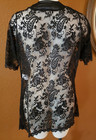 Mapale Black Lace Short Robe No Belt SIZE S — photo 1
