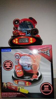 Disney Cars Radio Uhr Mix Lightning McQueen neuwertig Weihnachtsgeschenk