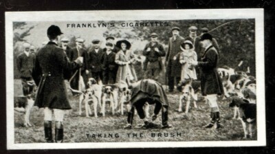 Tabakkarte, Franklyn Davey, Jagd, 1925, Taking the Brush, #21