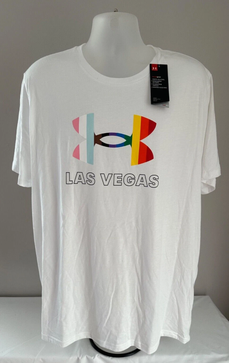 Under Armour Las Vegas Graphic S/S Crew Neck Heat Gear Tee Size 2XL