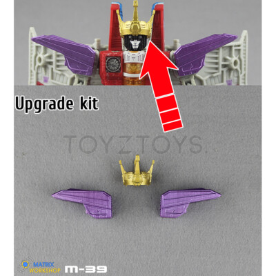 Matrix Workshop M-39 Upgrade Kit crown & Pauldron for Earthrise Starscream DIY