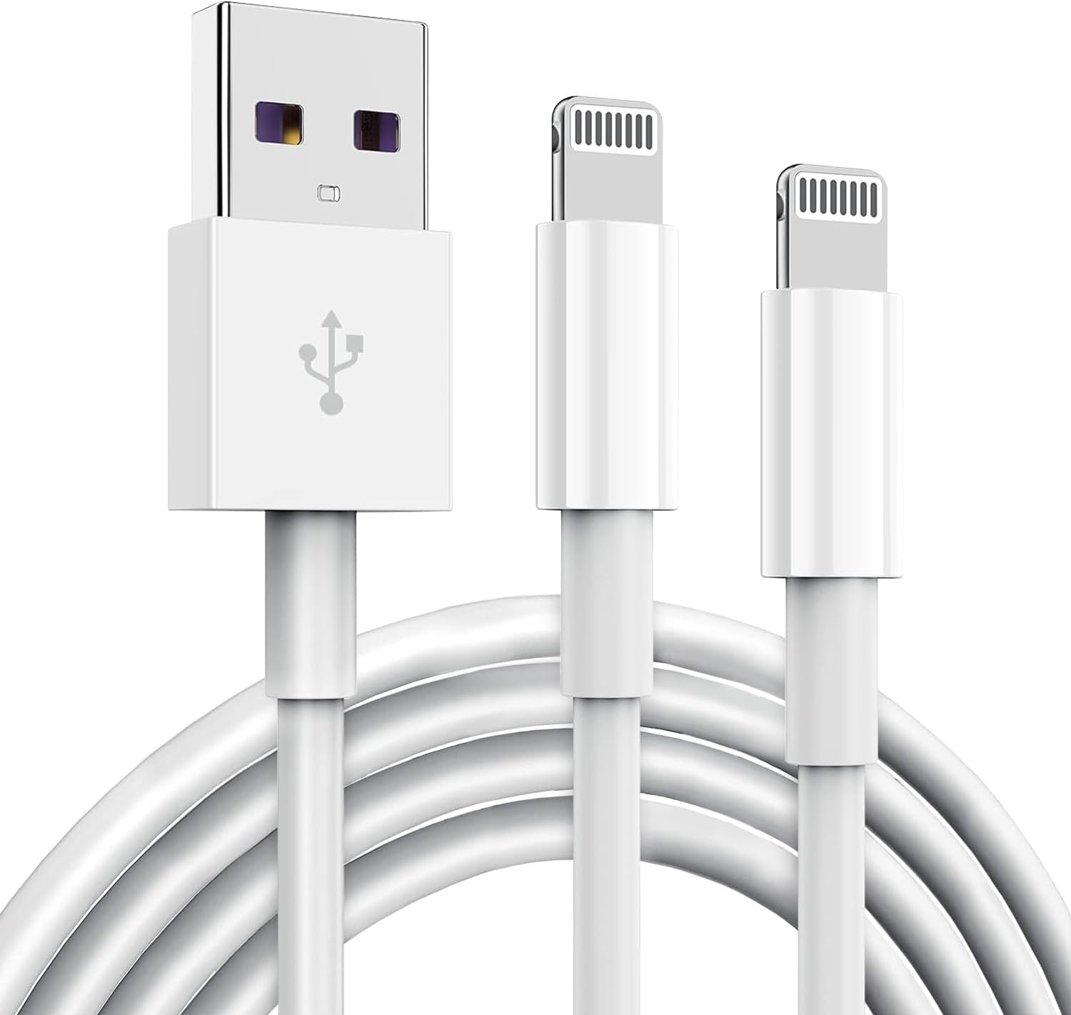 2 Pack Apple Mfi Certified Iphone Charger Cable 6Ft, Apple Lightning to USB Cabl