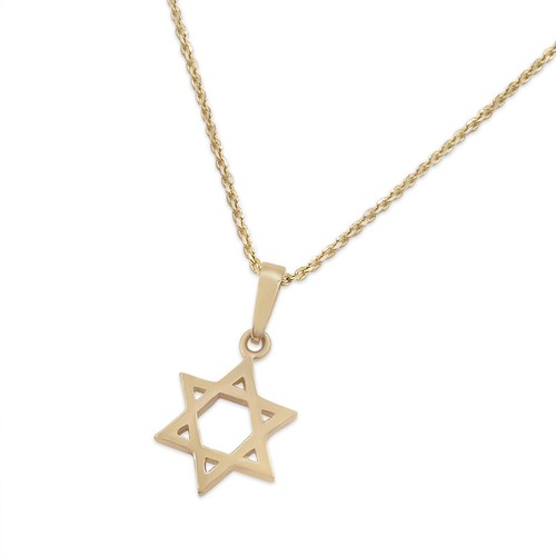 14K Gold Star of David Magen David 