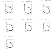 50pc Big Game Circle Fishing Hooks Stainless Steel Saltwater Tuna Hook 10/0-16/0
