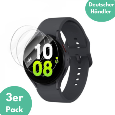 3X Hartglas für Samsung Galaxy Watch 5 44 mm Panzerfolie Schutzglas Display 9H  