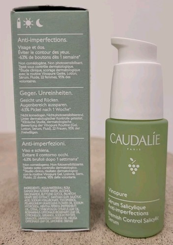 Caudalie - Vinopure SERUM mit Salicylsäure Unreinheiten 30ml - Neu - Bild 3 von 3
