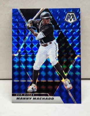 MANNY MACHADO 2021 Mosaic PRIZM BLUE ~ #'d /99 ~ PADRES