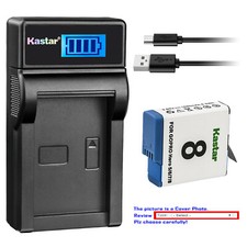 Kastar Battery USB LCD Charger for GoPro 601-27537-000 601-10197-000 SPJB1B