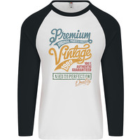 Aged to Perfection 37th Birthday 1989 Mens L/S Baseball T-Shirt