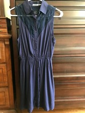 Urban Outfitters Kimchi Blue Mesh Blue Dress Size S