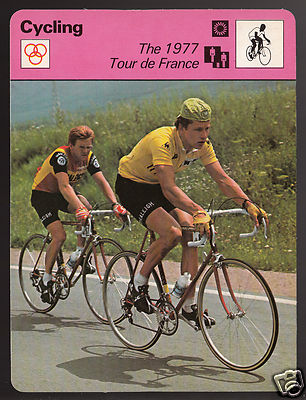 1977 Tour De France Dietrich Thurau & Bert Pronk 1978 SPORTSCASTER CARD 32-24A