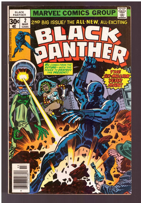 BLACK PANTHER # 2, Marvel 1977, Zust. 1- (VFN-), Jack Kirby, cent copy